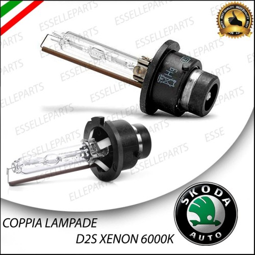 coppia lampade D2S ricambio xenon SKODA OCTAVIA I 6000k