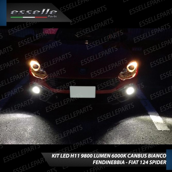Kit Full LED Fendinebbia H11 9800 LUMEN per 124 Spider Abarth