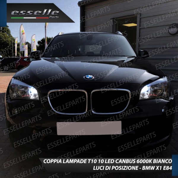 Coppia luci di posizione T10 W5W 10 LED canbus 6000K Bianco Bmw X1 E84 Restyling