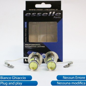 Coppia Lampade H3 LED COB Canbus 6000K Bianco Ghiaccio