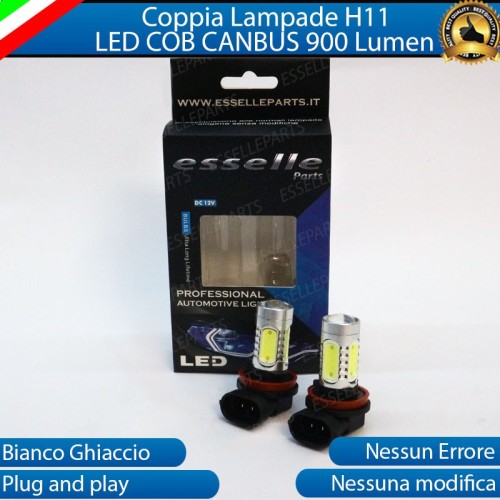 Lampade H11 LED COB 900 LUMEN Canbus