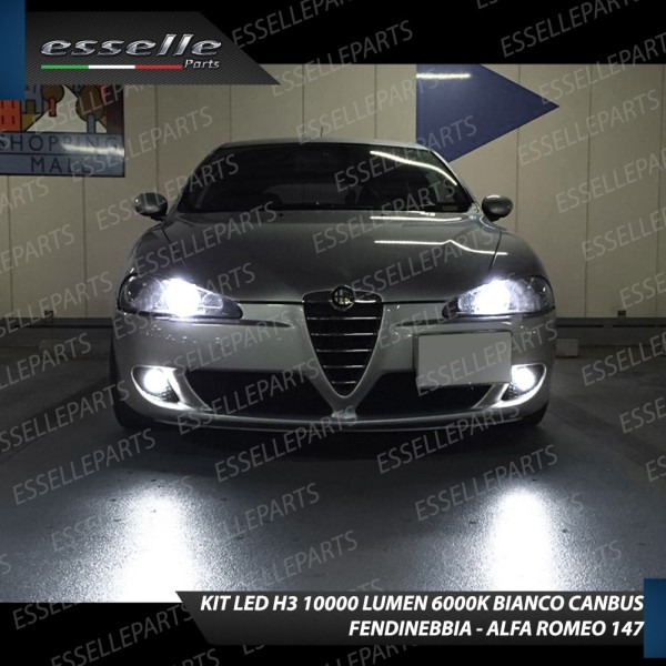 Kit Full LED H3 10000 Lumen Fendinebbia ALFA ROMEO 147 RESTYLING