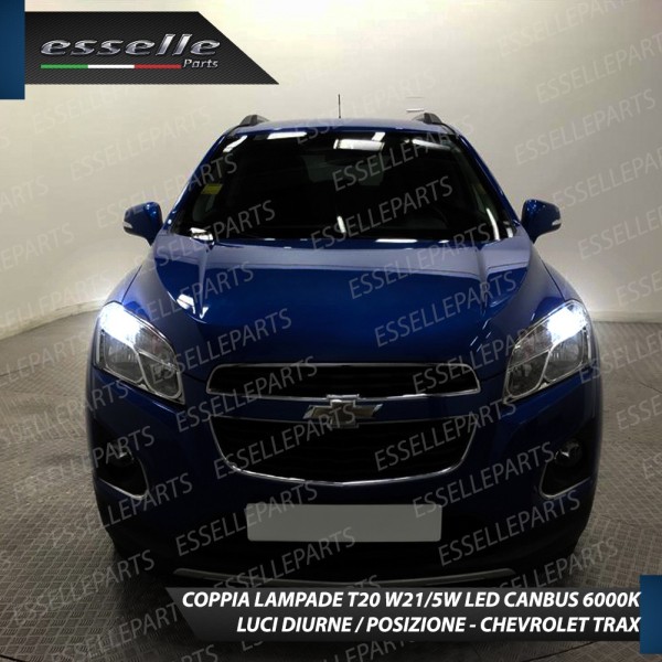 Luci DIURNE T20 Led Canbus CHEVROLET TRAX Luce Bianca No Error