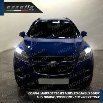 Luci DIURNE T20 Led Canbus CHEVROLET TRAX Luce Bianca No Error