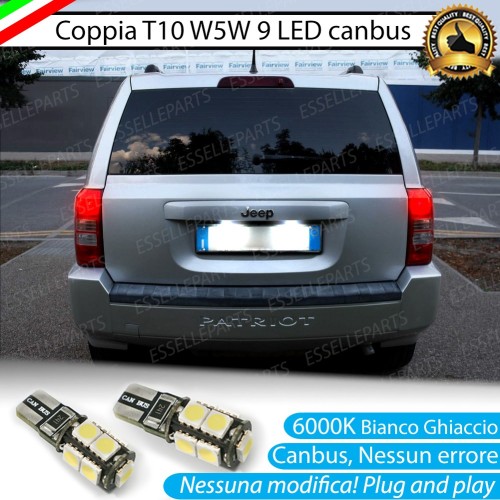 Luci Targa 9 LED Canbus 6000K per JEEP PATRIOT