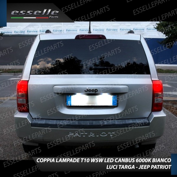 Luci Targa 9 LED Canbus 6000K per JEEP PATRIOT