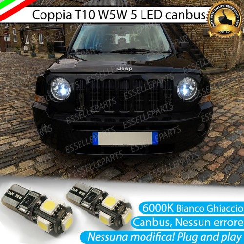 Luci posizione T10 W5W 5 LED Canbus Jeep Patriot