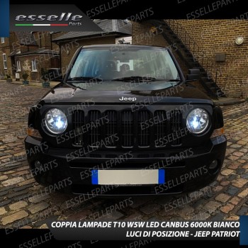 Coppia Lampade T10 W5W LED canbus con lente frontale per luci di posizione per Jeep Patriot Coppia Lampade T10 W5W LED canbus con lente frontale per luci di posizione per Jeep Patriot