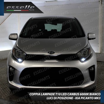Conversione Fari Full LED 6000K bianco Kia Picanto JA con fari a parabola