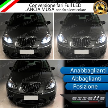 Conversione Fari Full LED 6400LM+ 6400LM +330LM Lancia Musa Dal 2011