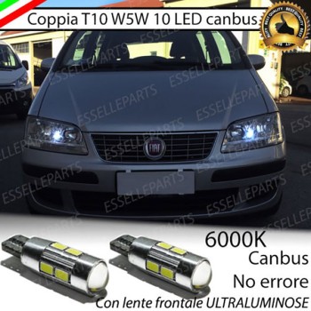 Luci Posizione Led Canbus FIAT MULTIPLA II 6000K Luce Bianca No Error