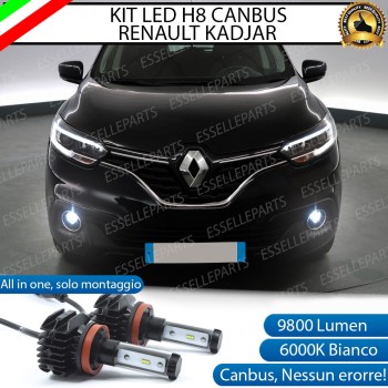 Kit Full Led 6000k canbus RENAULT KADJAR H8 Fendinebbia No Error