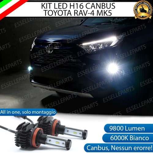Kit Full Led 6000k H16 canbus TOYOTA RAV4 MK5 Fendinebbia No Error