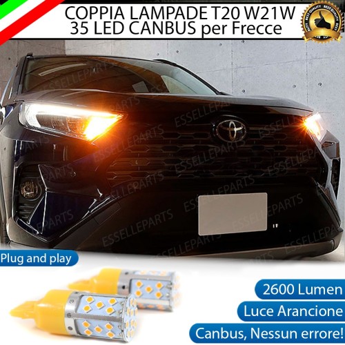Coppia Frecce Anteriori T20 W21W 35 LED Canbus TOYOTA RAV4 MK5