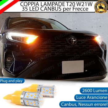 Coppia Frecce Anteriori T20 W21W 35 LED Canbus TOYOTA RAV4 MK5
