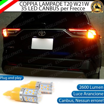 Coppia Frecce Posteriori T20 W21W 35 LED Canbus TOYOTA RAV4 MK5