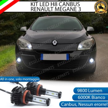 Kit Full Led 6000k H11 canbus RENAULT MEGANE III Fendinebbia No Error