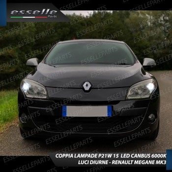 Conversione Fari Full LED 6000K bianco RENAULT MEGANE 3 con fari a parabola