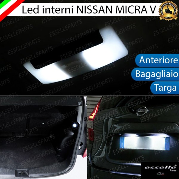 Led interni + Targa Nissan Micra MK5