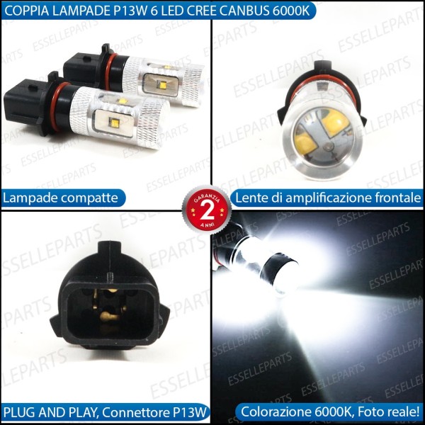 Luci Diurne 6 LED P13W CREE MAZDA CX-5