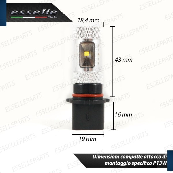 Luci Diurne 6 LED P13W CREE NISSAN LEAF