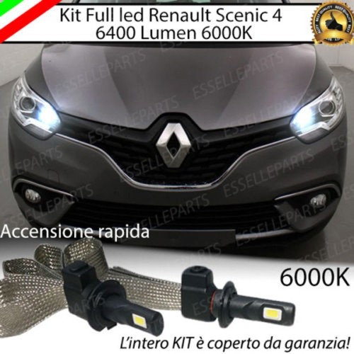 Kit Full LED H7 6400 LUMEN Abbaglianti RENAULT SCENIC IV
