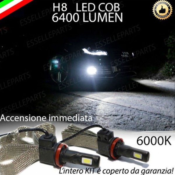 Kit Full LED H8 Fendinebbia 6400 Lumen 6000K bianco AUDI A5 8T Sportback Dal 2012