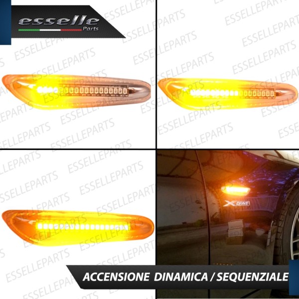 Placchette Dinamiche Laterali a 18 led per frecce specifiche per BMW X1 E84