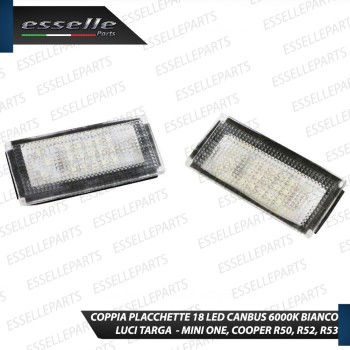 Placchette Luci Targa Led MINI R50 R52 R53 6000K