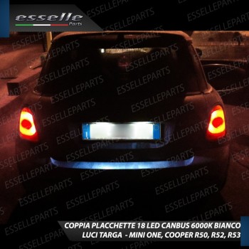 Placchette Luci Targa Led MINI R50 R52 R53 6000K