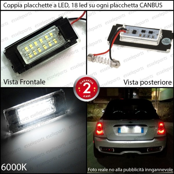 Placchette a LED Complete MINI R56 TARGA