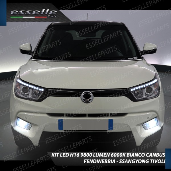 Kit Full LED H16 coppia lampade FENDINEBBIA SSANGYONG TIVOLI