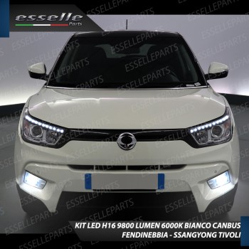 Kit Full LED H16 coppia lampade FENDINEBBIA SSANGYONG TIVOLI
