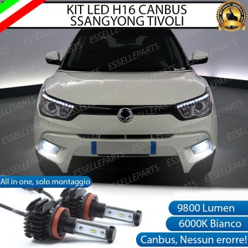 Kit Full LED H16 coppia lampade FENDINEBBIA SSANGYONG TIVOLI
