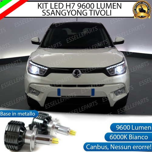Kit Full LED H7 9600 LUMEN Anabbaglianti SSANGYONG TIVOLI