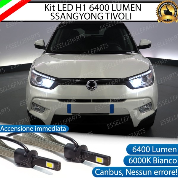 Kit Full LED H1 Abbaglianti 6400 LUMEN SSANGYONG TIVOLI