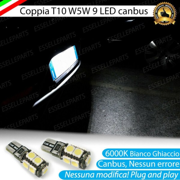 Luci Targa 9 LED Canbus 6000K per PEUGEOT 5008 II