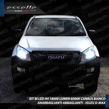 Conversione Fari Full LED 6000K bianco ISUZU D-MAX MK2 con fari a parabola