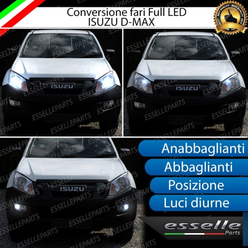 Conversione Fari Full LED 6000K bianco ISUZU D-MAX MK2 con fari a parabola