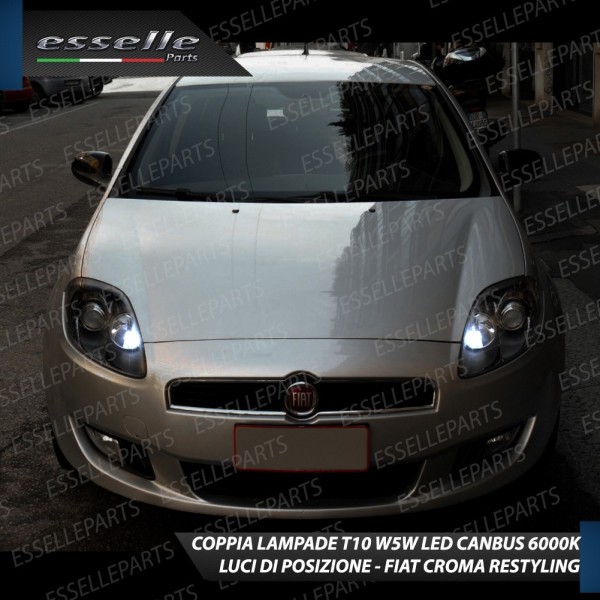 Luci di posizione a LED T10 per FIAT CROMA RESTYLING 6000K