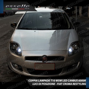 Luci di posizione a LED T10 per FIAT CROMA RESTYLING 6000K