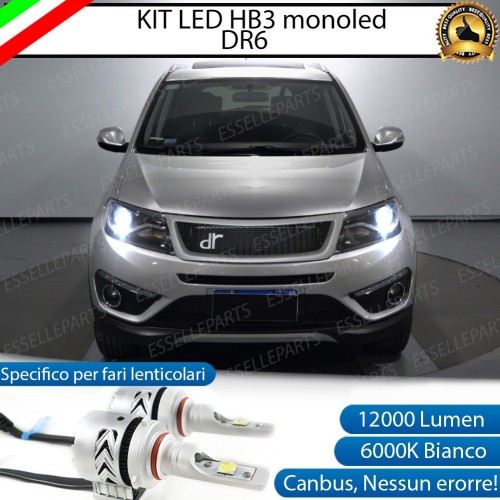 Kit Full Led monoled 6500k canbus lampade per HB3 DR-6