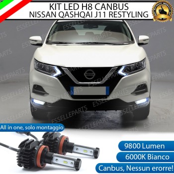 Kit Full LED H8 Fendinebbia NISSAN QASHQAI II RESTYLING