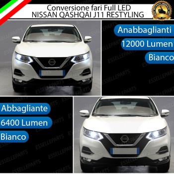 Kit Fari LED Completi Per Nissan Qashqai J11 Restyling 6000K
