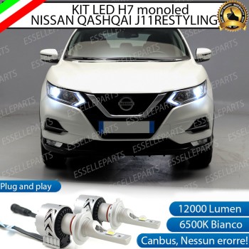 Kit Monoled H11 6500K LED Canbus per NISSAN QASHQAI J11