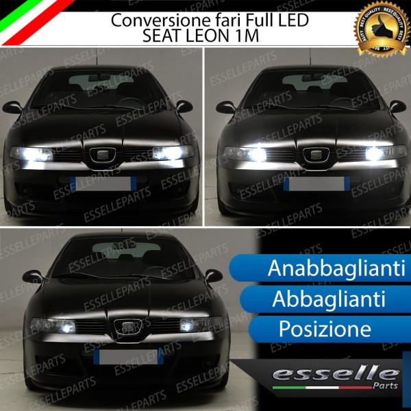 Conversione Fari Full LED Seat Leon 1 (1M)