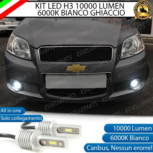 Kit Full LED H3 10000 Lumen Fendinebbia AVEO T250