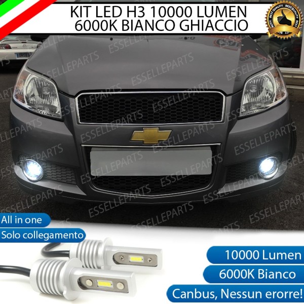 Kit Full LED H3 10000 Lumen Fendinebbia AVEO T250