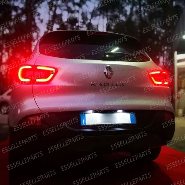 Luci Targa 5 LED Per Renault Kadjar Canbus 6000K Bianco