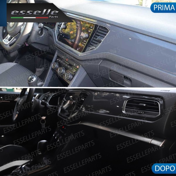 PROFILI INTERNI GRIGIO SATINATO CRUSCOTTO PER VW T-ROC